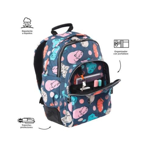 Totto Mochila Juvenil Rayol Multicolor  Precio Guatemala - Kemik Guatemala  - Compra en línea fácil