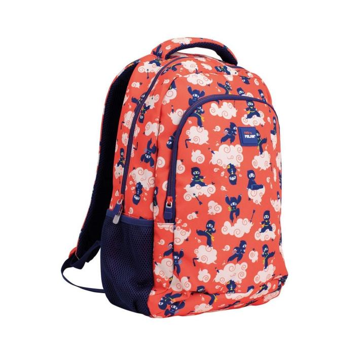 Mochila escolar deportiva para niños con bloqueo de color, mochila escolar  intermedia, mochila para estudiantes de primaria para niñas y niños, Rojo