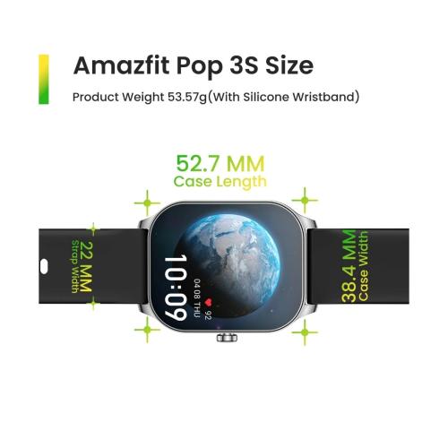 Smartwatch Amazfit Pop 2 - Negro