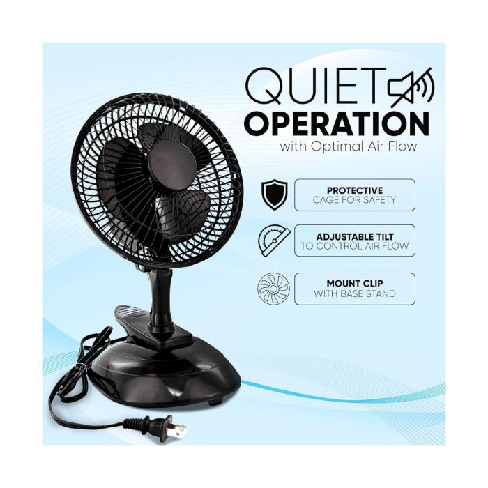 Ventilador Personal Desmontable De 6" | Precio Guatemala | Kemik